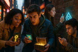 Cash Hunt - A blend of geocaching, augmented reality, and puzzles for a thrilling adventure